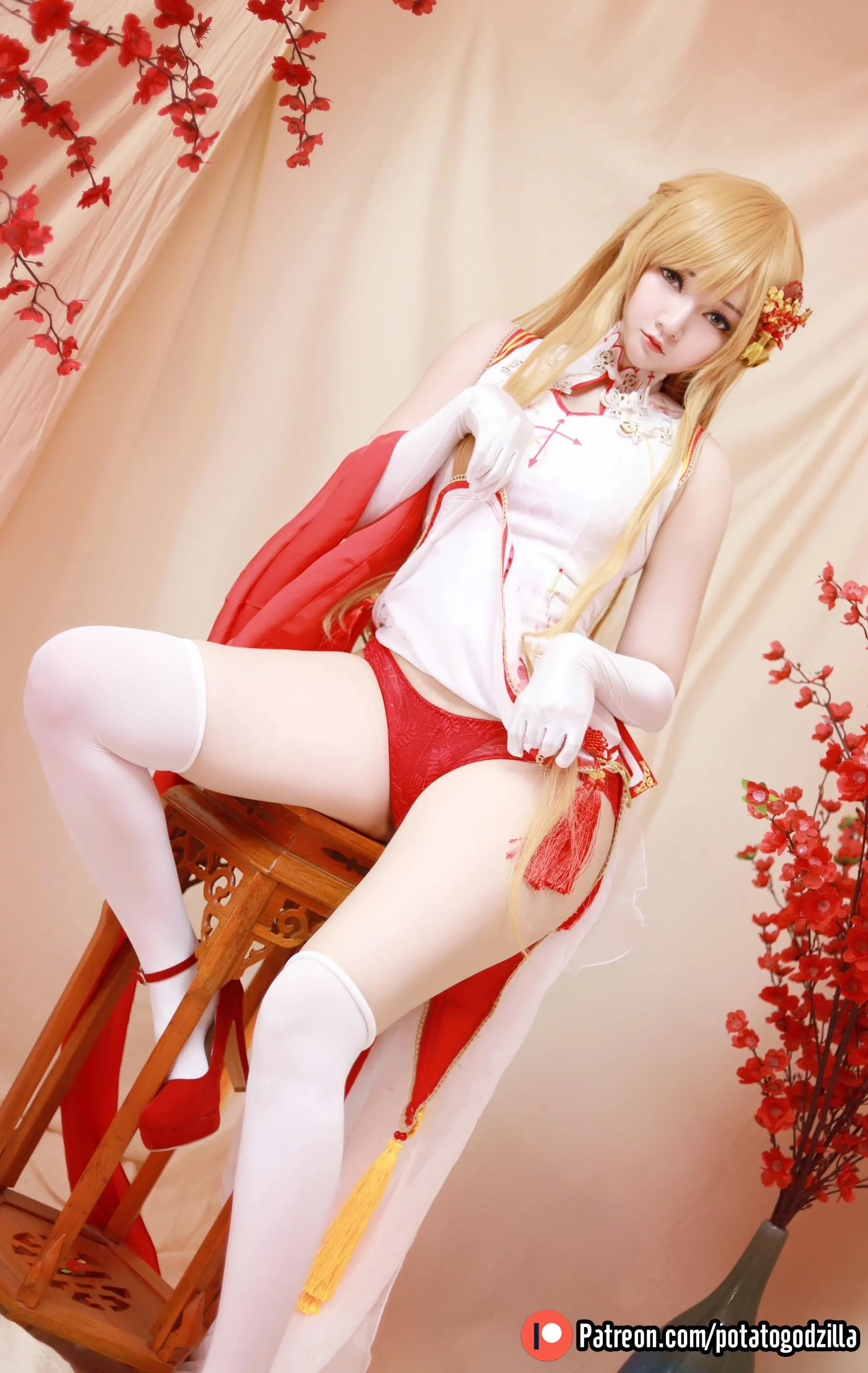 Potato Godzilla – NO.73 Asuna Yuuki Qipao [53P]插图4